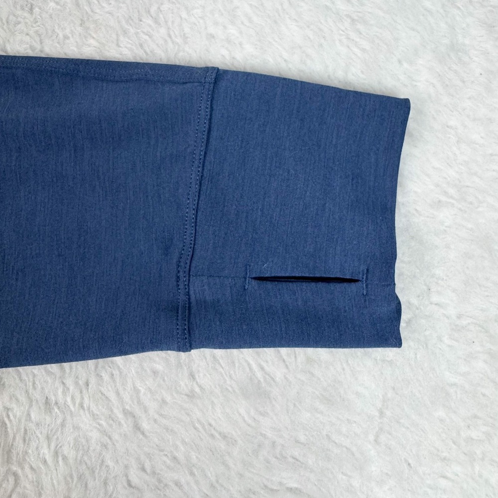 REI Co-op Hoodie Mens XL Blue Stretch Cowl Neck Thumbholes Outdoor Hiking EUC - Picture 5 of 10
